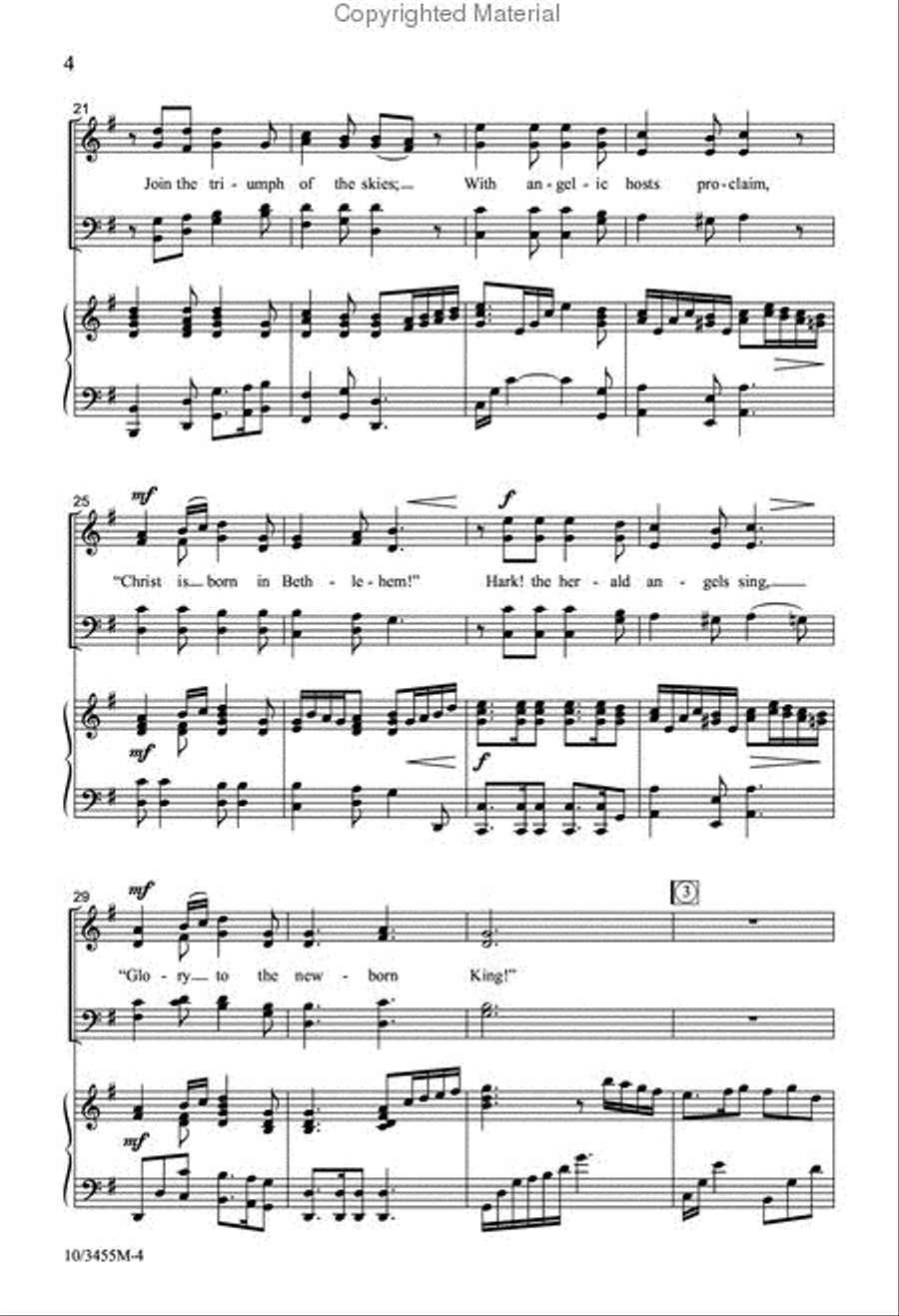 Christmas Tidings 4-Part scores gallery preview page 4