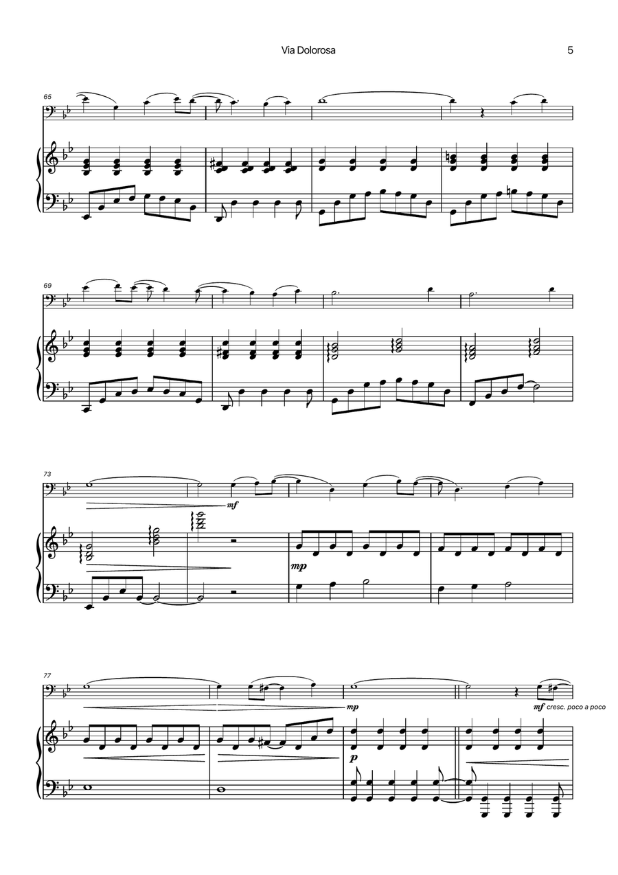 Via Dolorosa Chamber Music scores gallery preview page 5