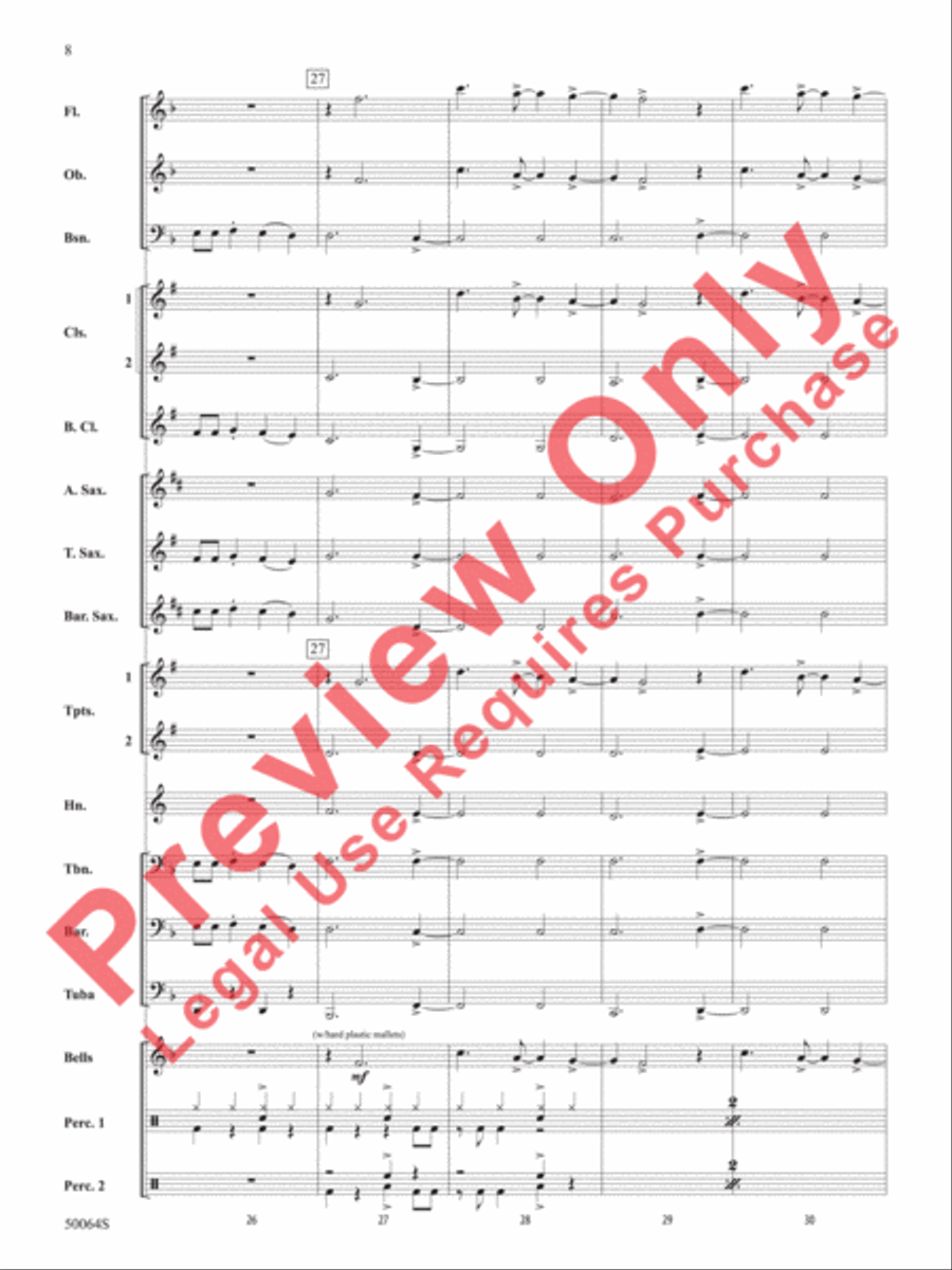 A Taylor Swift Duo Concert Band scores gallery preview page 9