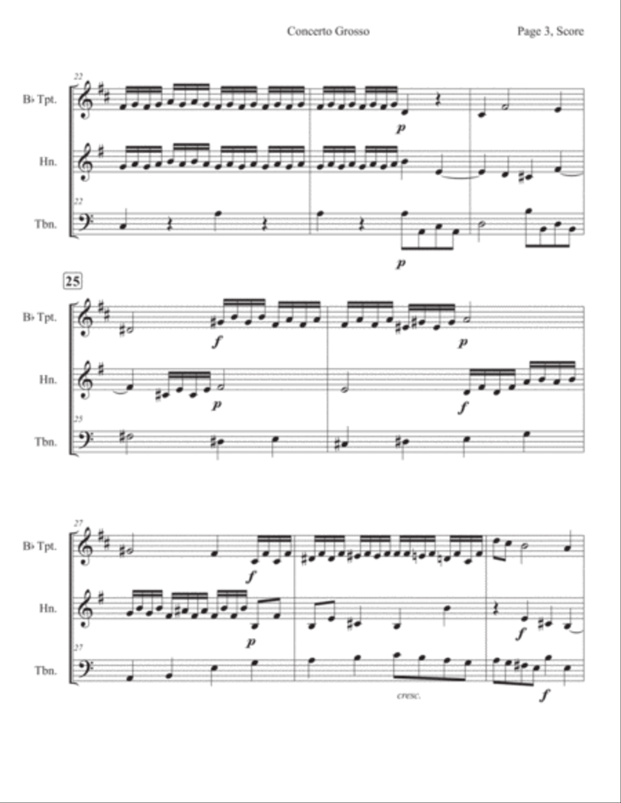Concerto Grosso No. 3 Concerto Grosso No. 3 Horn scores gallery preview page 6