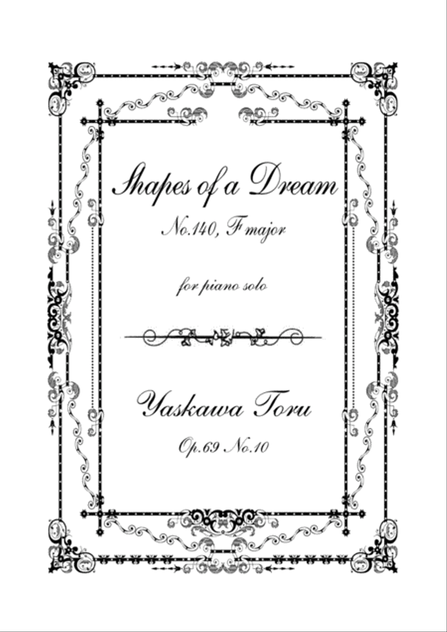 Shapes of a Dream No.140, F major, Op.69 No.10 Piano Solo scores gallery preview page 1