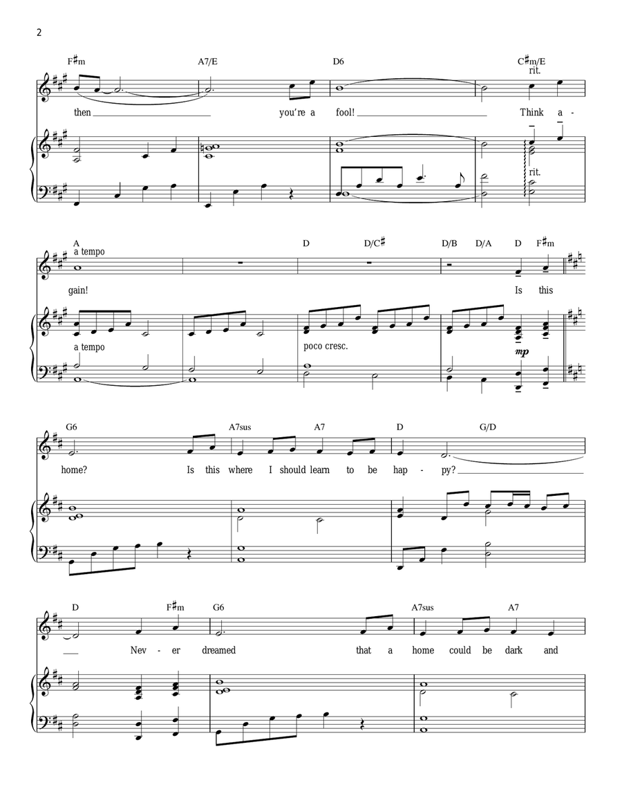 Home Piano, Vocal scores gallery preview page 2