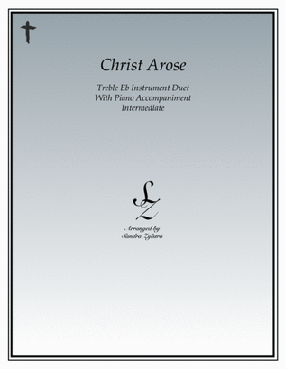 Book cover for Christ Arose (treble Eb instrument duet)