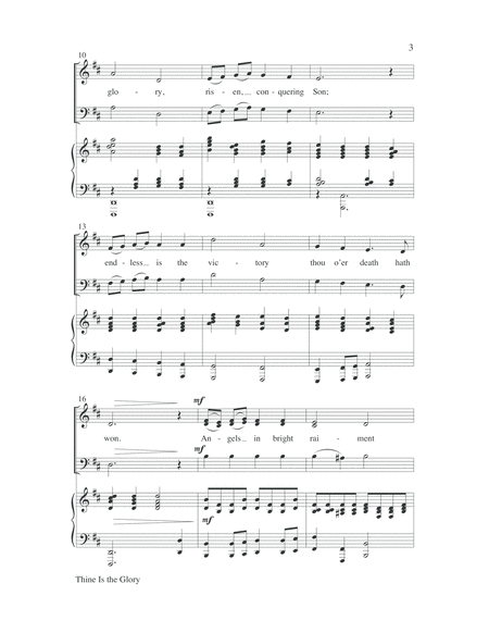 Thine Is the Glory-SATB-Digital Download image number null