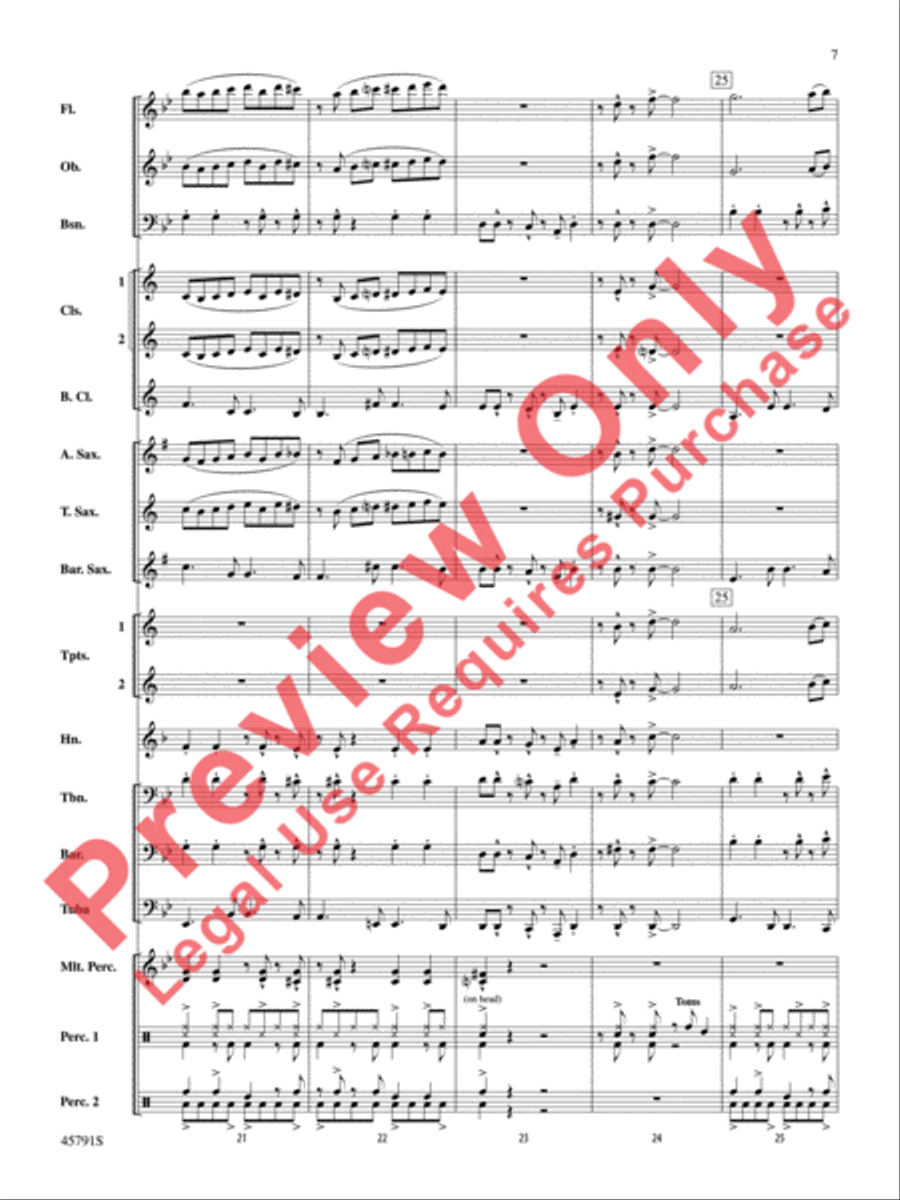 Sambeando Concert Band scores gallery preview page 8