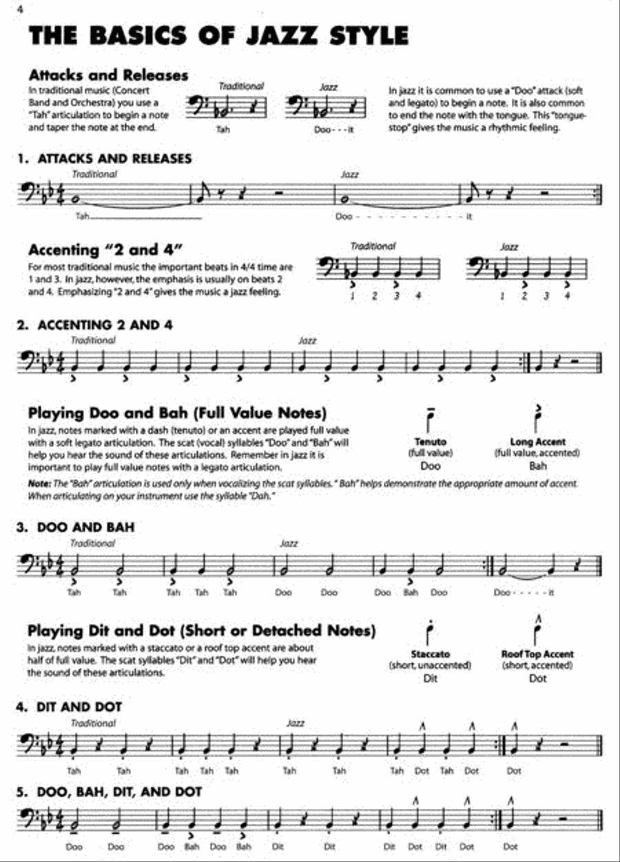 Essential Elements for Jazz Ensemble – Tuba (B.C.) Jazz Ensemble scores gallery preview page 2