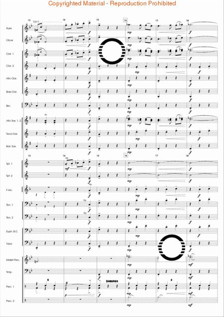 Peer Gynt Suite No. 1 Concert Band scores gallery preview page 18