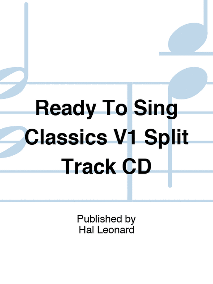 Ready To Sing Classics V1 Split Track CD