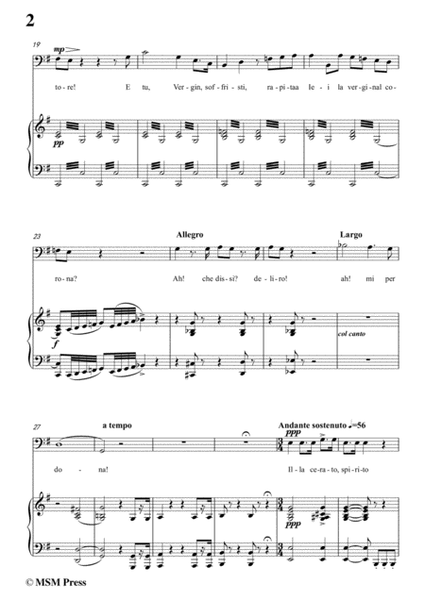 Verdi-Il lacerate spirito(A te l'estremo addio) in e minor, for Voice and Piano image number null