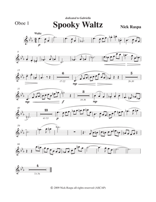 Spooky Waltz from Three Dances for Halloween - Oboe 1 part
