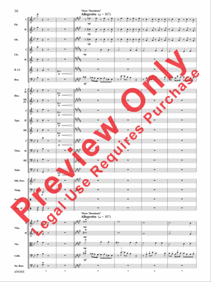 Hamilton, Suite from the Broadway Musical Full Orchestra scores gallery preview page 15