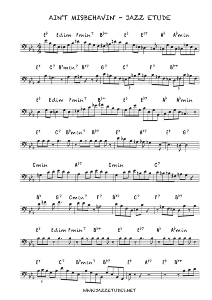 Dixieland delights - 10 jazz etudes -Bass clef