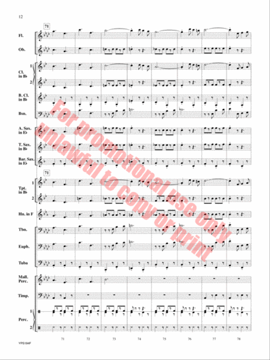 Power Power Concert Band scores gallery preview page 13