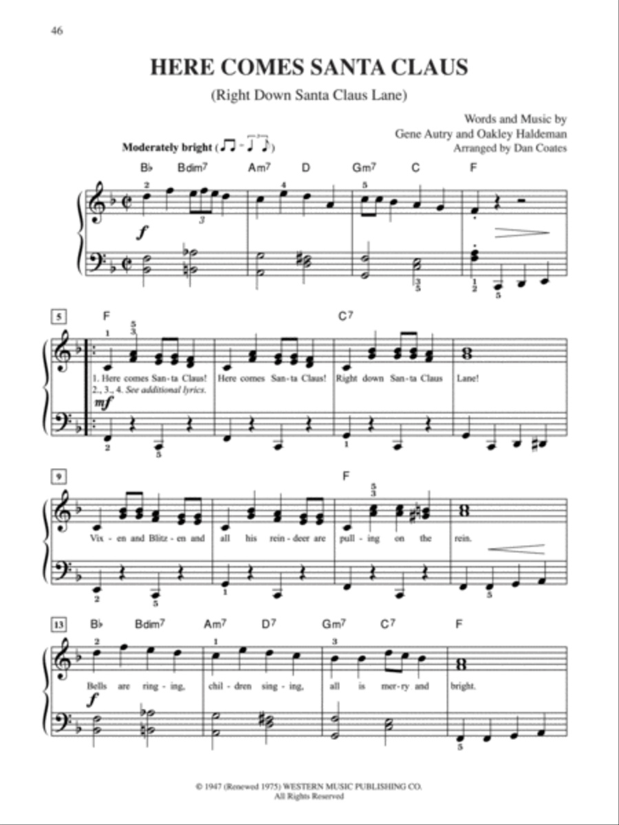 Selections from The Polar Express Easy Piano scores gallery preview page 5