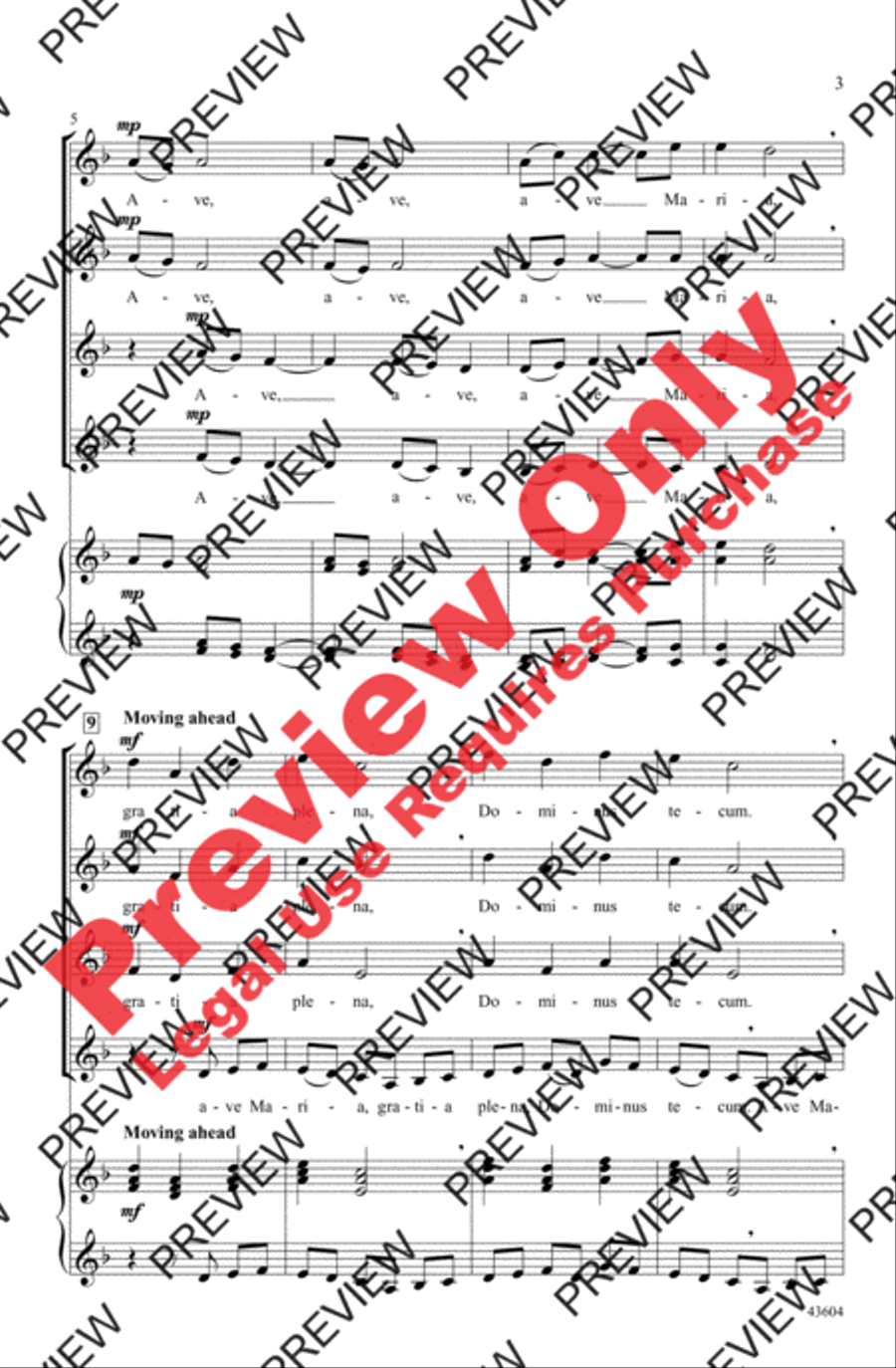 Ave Maria Women's Choir scores gallery preview page 3