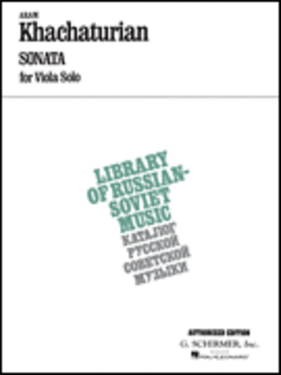 Sonata Viola Solo scores gallery preview page 1