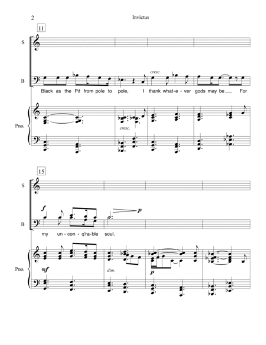 Invictus 4-Part scores gallery preview page 2