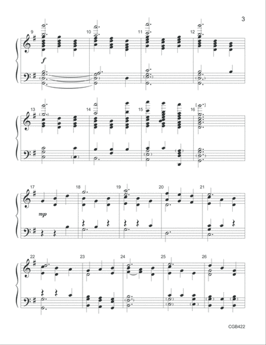 Morning Has Broken (3, 4 or 5 octaves) 5-Octaves scores gallery preview page 3