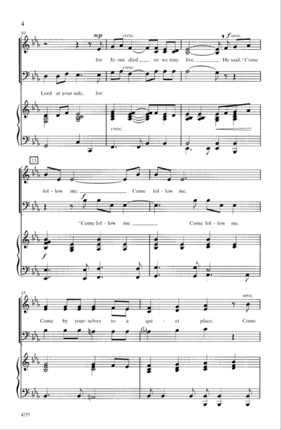 Come Follow Me 3-Part scores gallery preview page 4