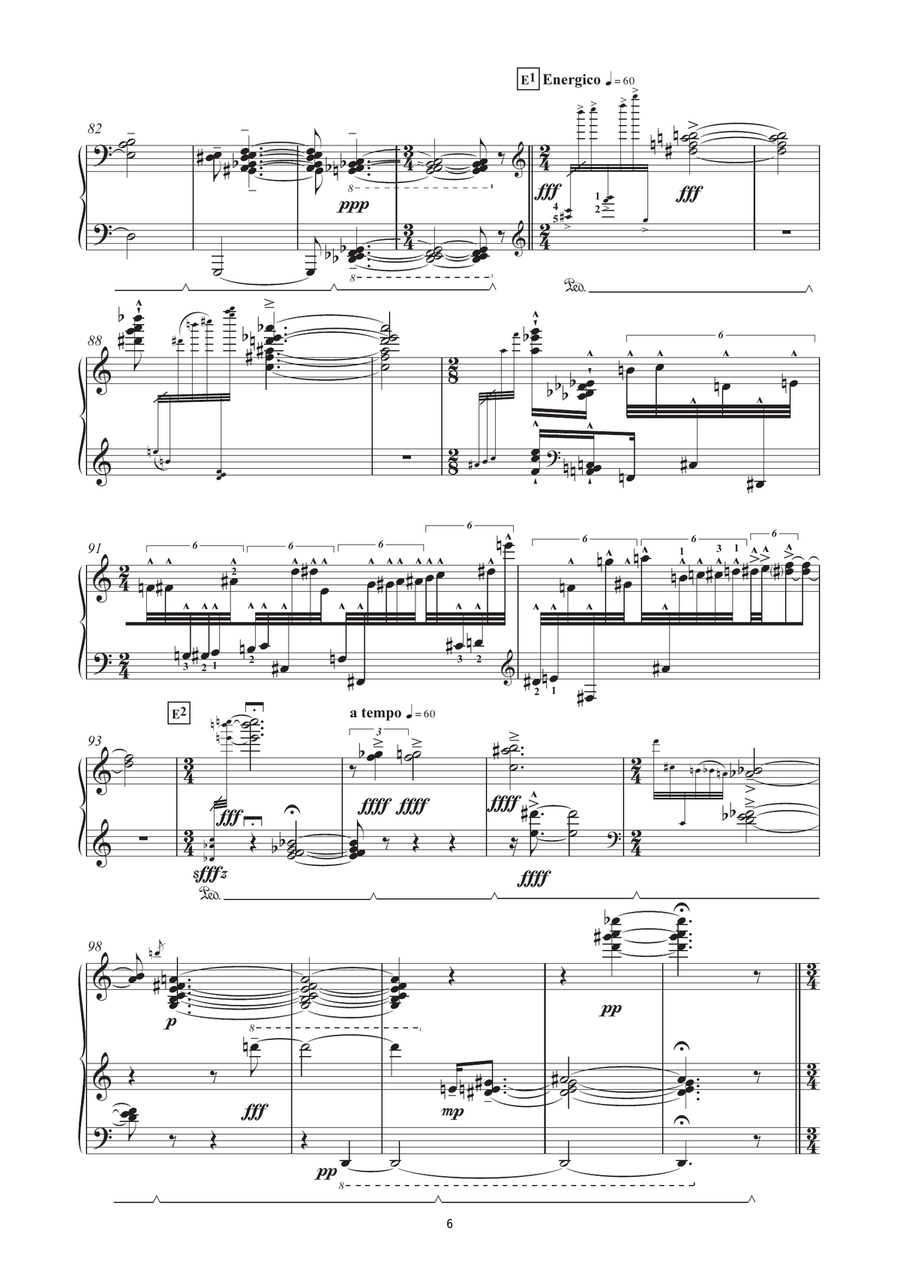 Des Pas Chromatiques - Hommage A Debussy Piano Solo scores gallery preview page 6