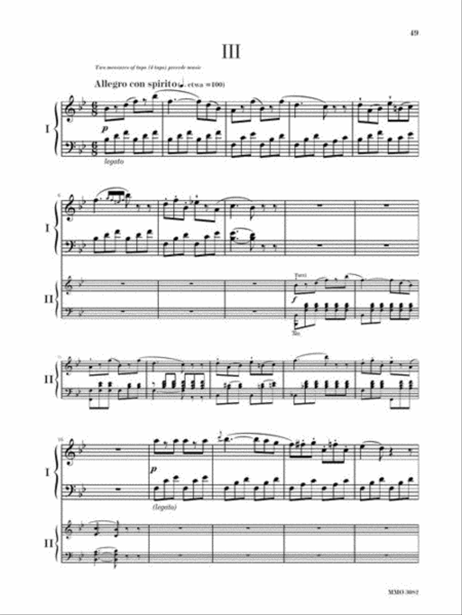 Mozart – Piano Concerto No. 27 in B-flat Major, KV595 Piano Solo scores gallery preview page 6