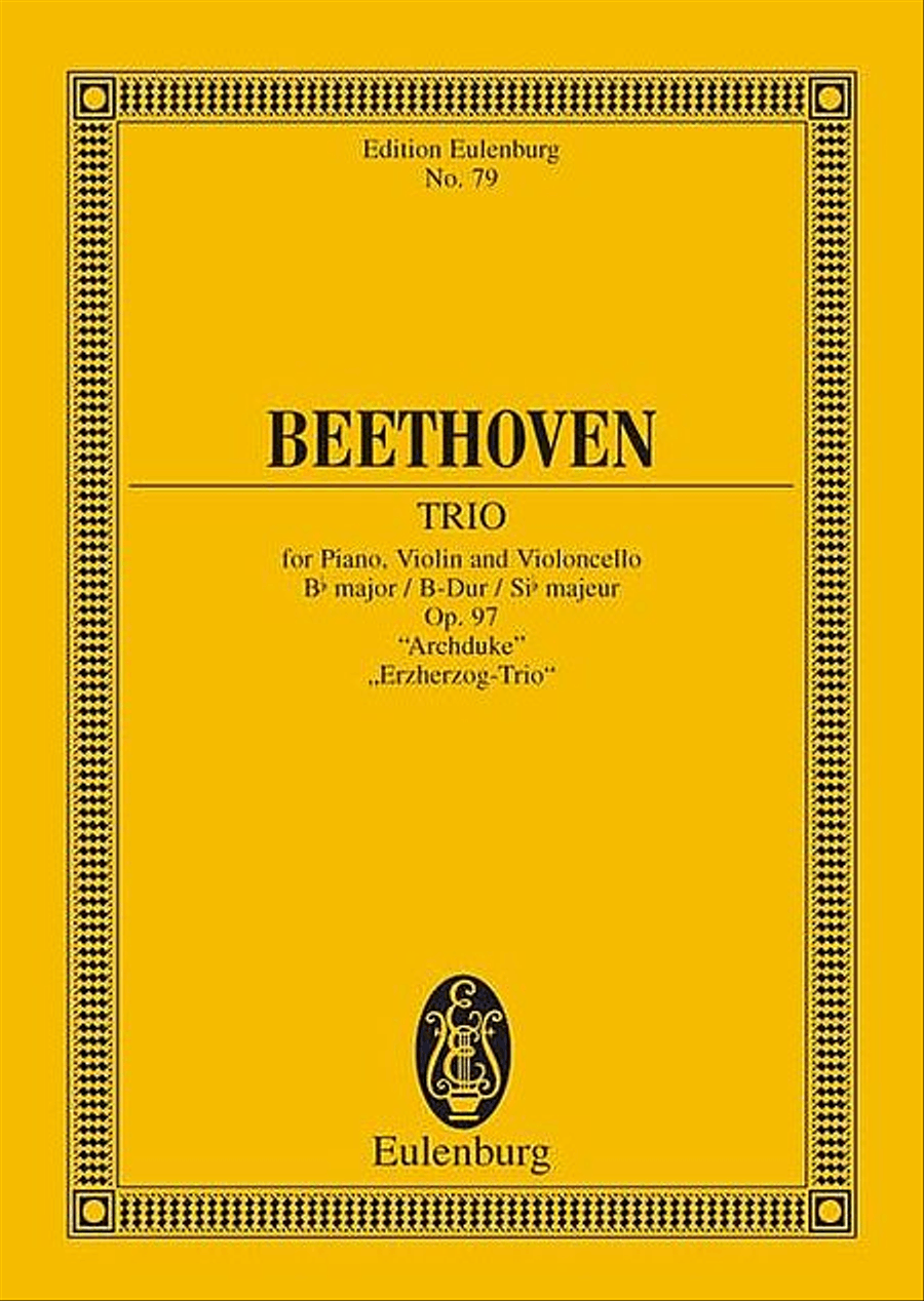 Piano Trio No. 7, Op. 97 Piano Trio scores gallery preview page 1