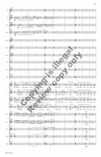 Festival Te Deum (Orchestral Score)