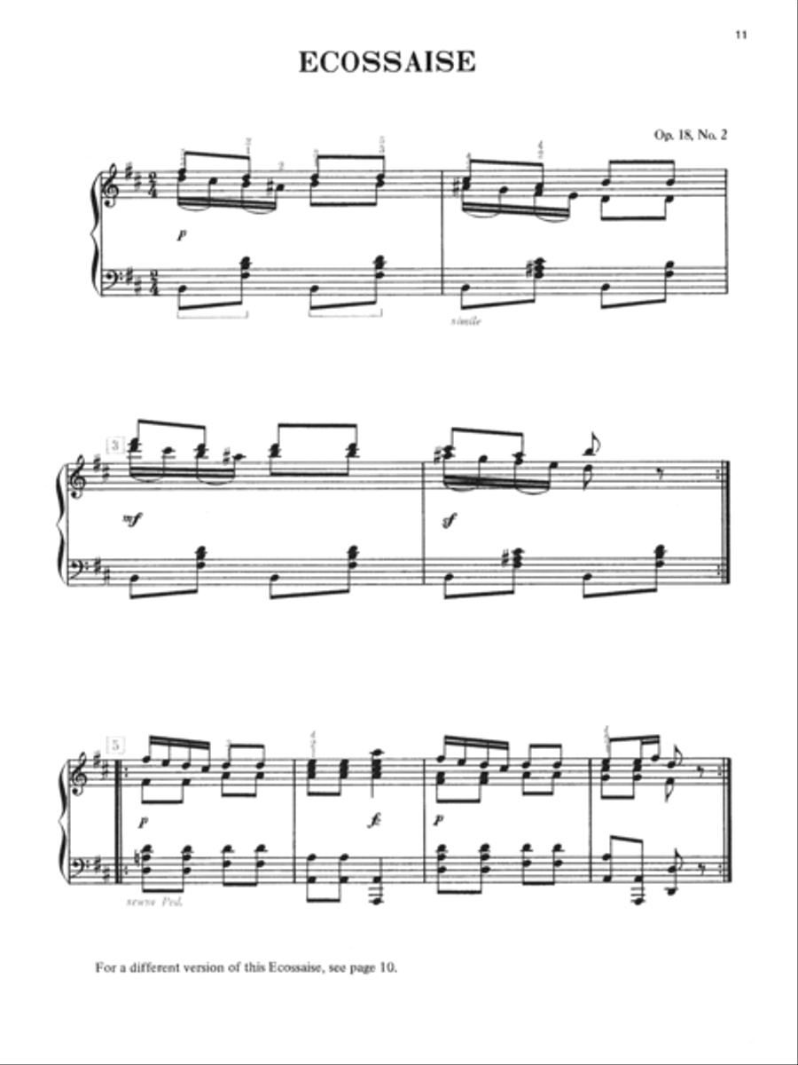 <br>Sheet music extract