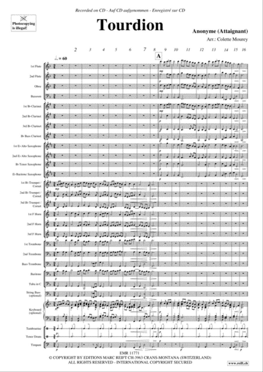 Tourdion Concert Band scores gallery preview page 4
