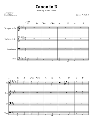 Canon In D (for Brass Quartet)
