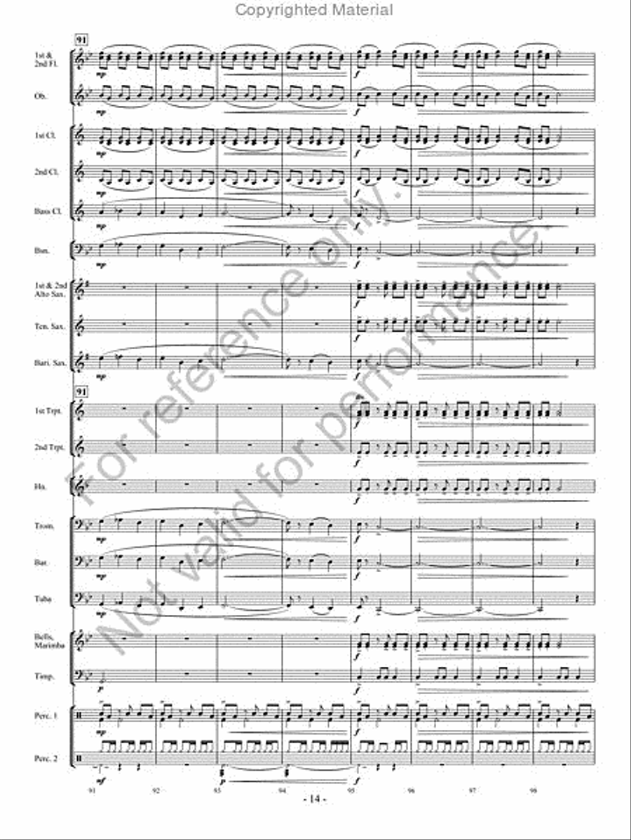 The Phantom Herd Concert Band scores gallery preview page 13