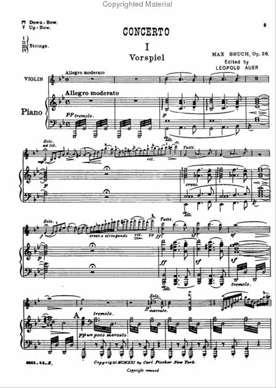 Concerto in G Minor Violin Solo scores gallery preview page 2