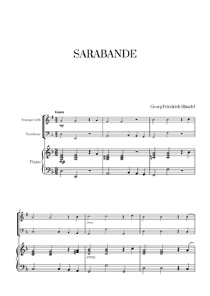 G. F. Haendel - Sarabande for Trumpet in Bb, Trombone and Piano