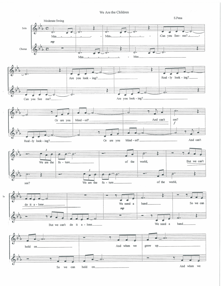 We are the Children 3-Part scores gallery preview page 1