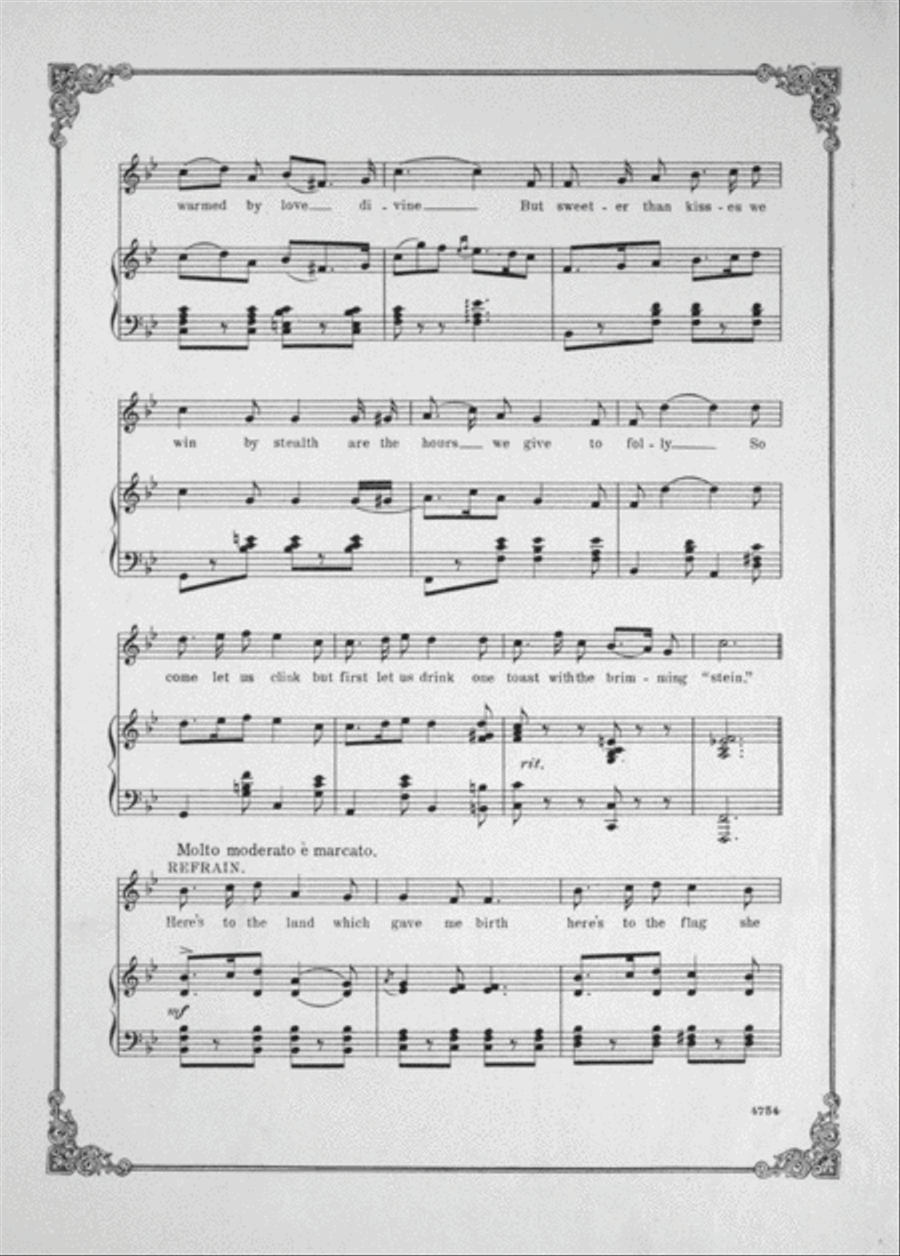Heidelberg (Stein Song) Voice scores gallery preview page 3
