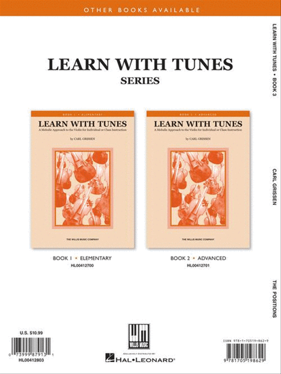 Learn with Tunes Bk 3 (The Positions) Violin Solo scores gallery preview page 6