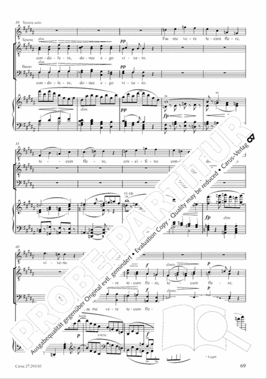 Stabat mater 4-Part scores gallery preview page 76