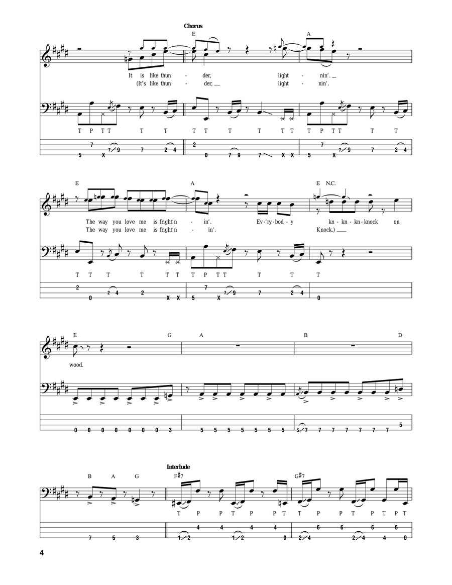Knock On Wood Acoustic Guitar scores gallery preview page 4