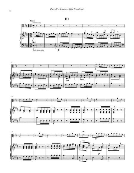 Sonata for Alto Trombone and Piano or Organ