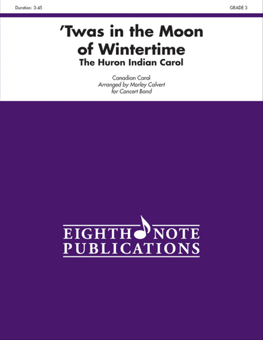 'Twas in the Moon of Wintertime Concert Band scores gallery preview page 1