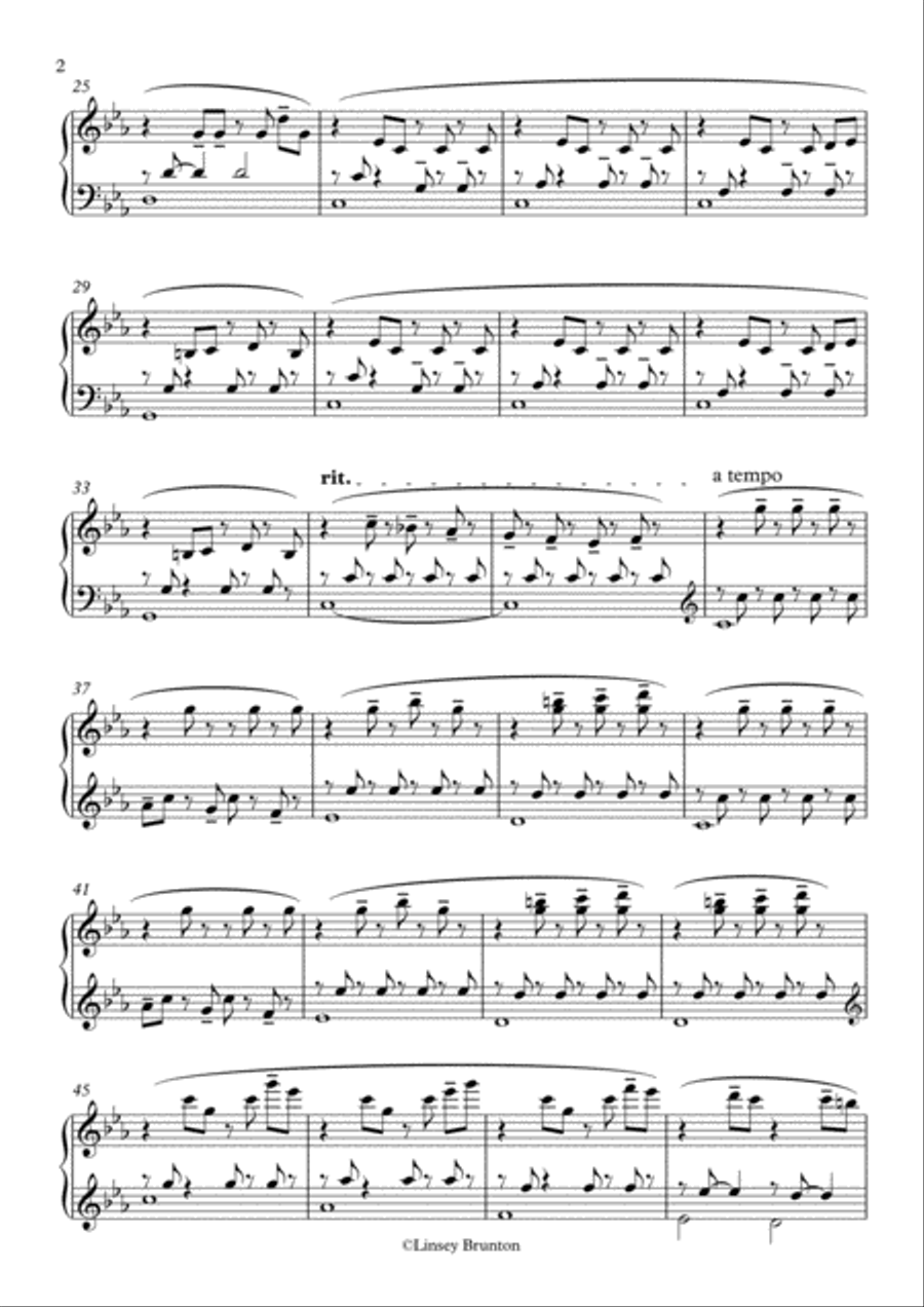 Through the Window Piano Solo scores gallery preview page 2
