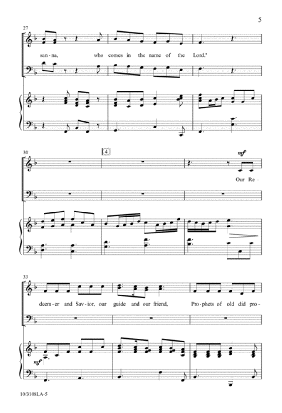 Hosanna We Sing 3-Part scores gallery preview page 6