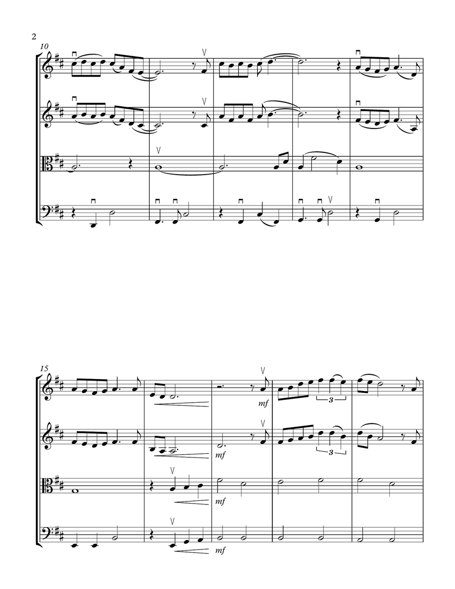 Speechless String Quartet scores gallery preview page 2