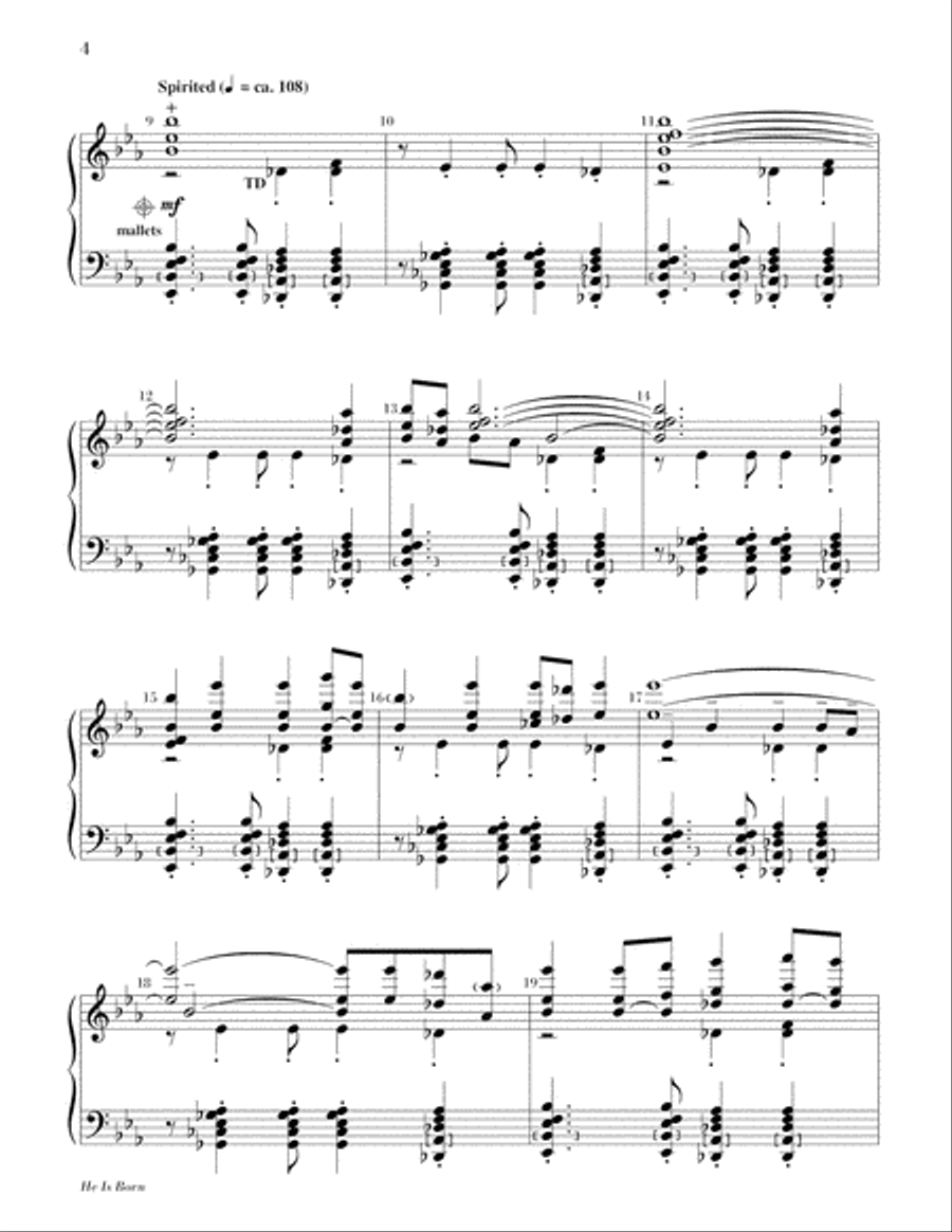 He Is Born 5-Octaves scores gallery preview page 4