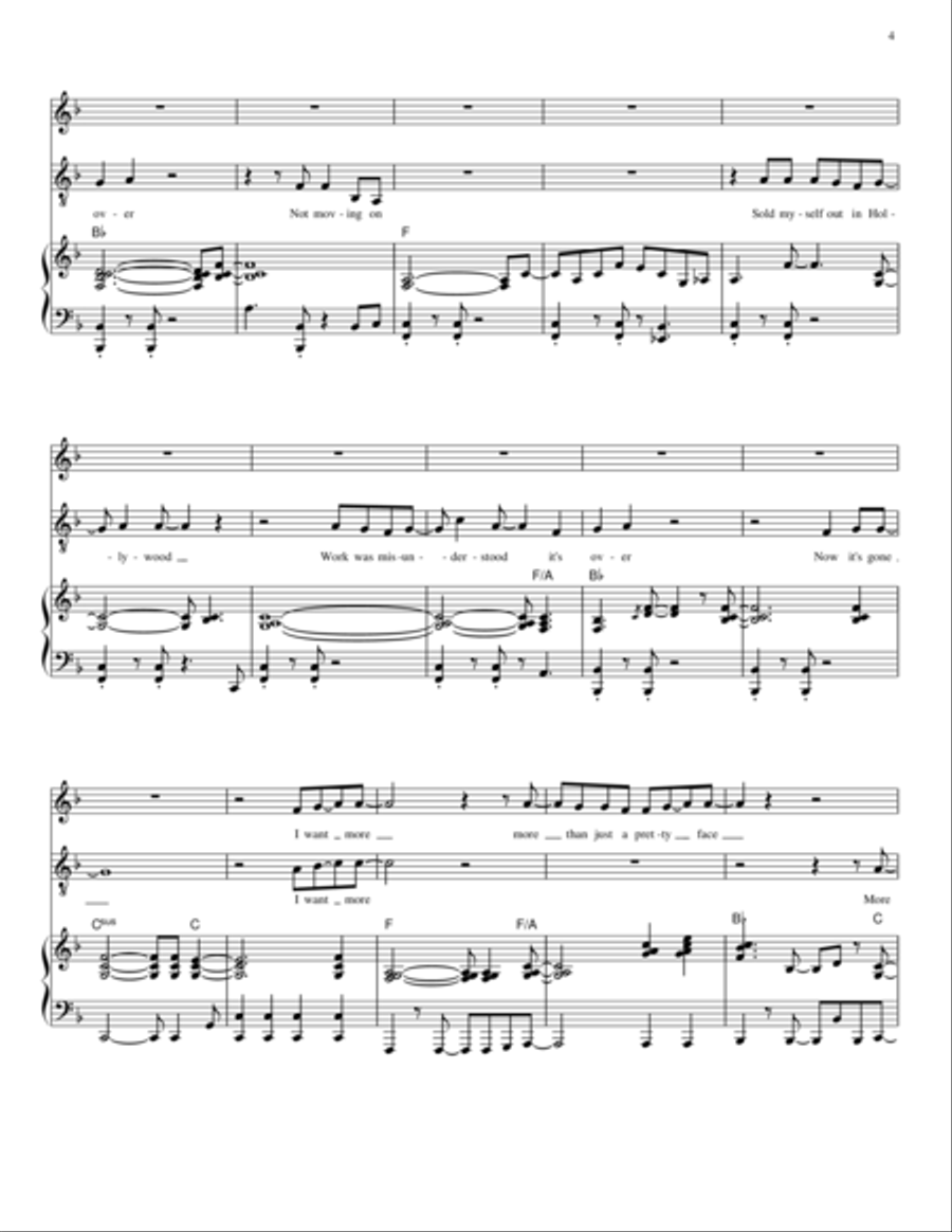 I Want More - Relative Talent, the musical 4-Part scores gallery preview page 4