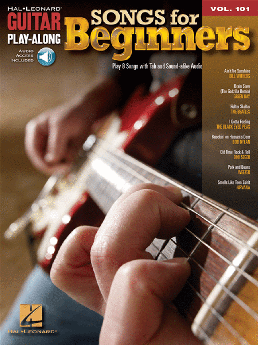 Songs for Beginners Guitar Tablature scores gallery preview page 1