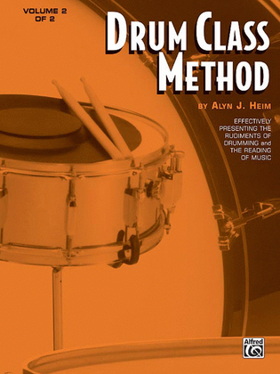 Book cover for Drum Class Method, Volume 2