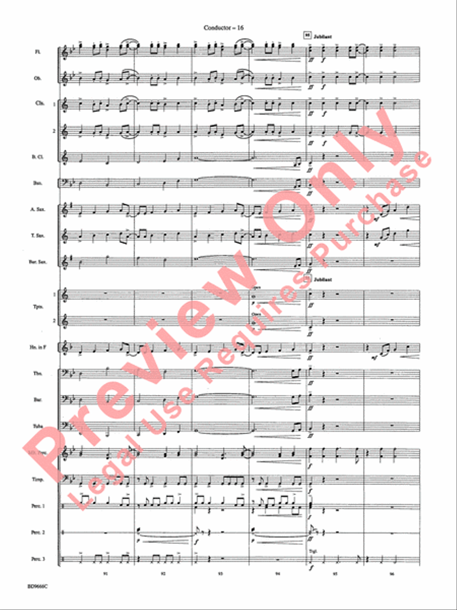 Hymnsong Variants Concert Band scores gallery preview page 19