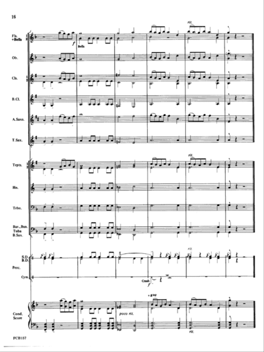 Modal Song And Dance Concert Band scores gallery preview page 16