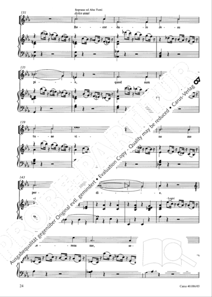 Requiem in C minor 4-Part scores gallery preview page 25